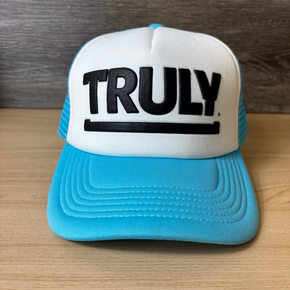 Truly Hat Cap Snapback Blue Trucker Seltzers Mesh Back